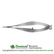 Vannas Capsulotomy Scissor Straight - Sharp Tips Stainless Steel, 8 cm - 3 1/4 Blade Size 5 mm